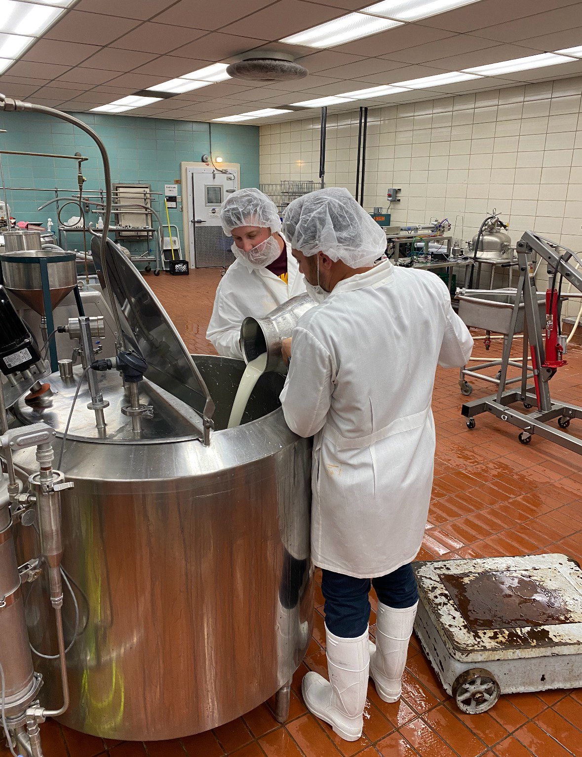 Early ice cream production at the University of Minnesota pilot plant