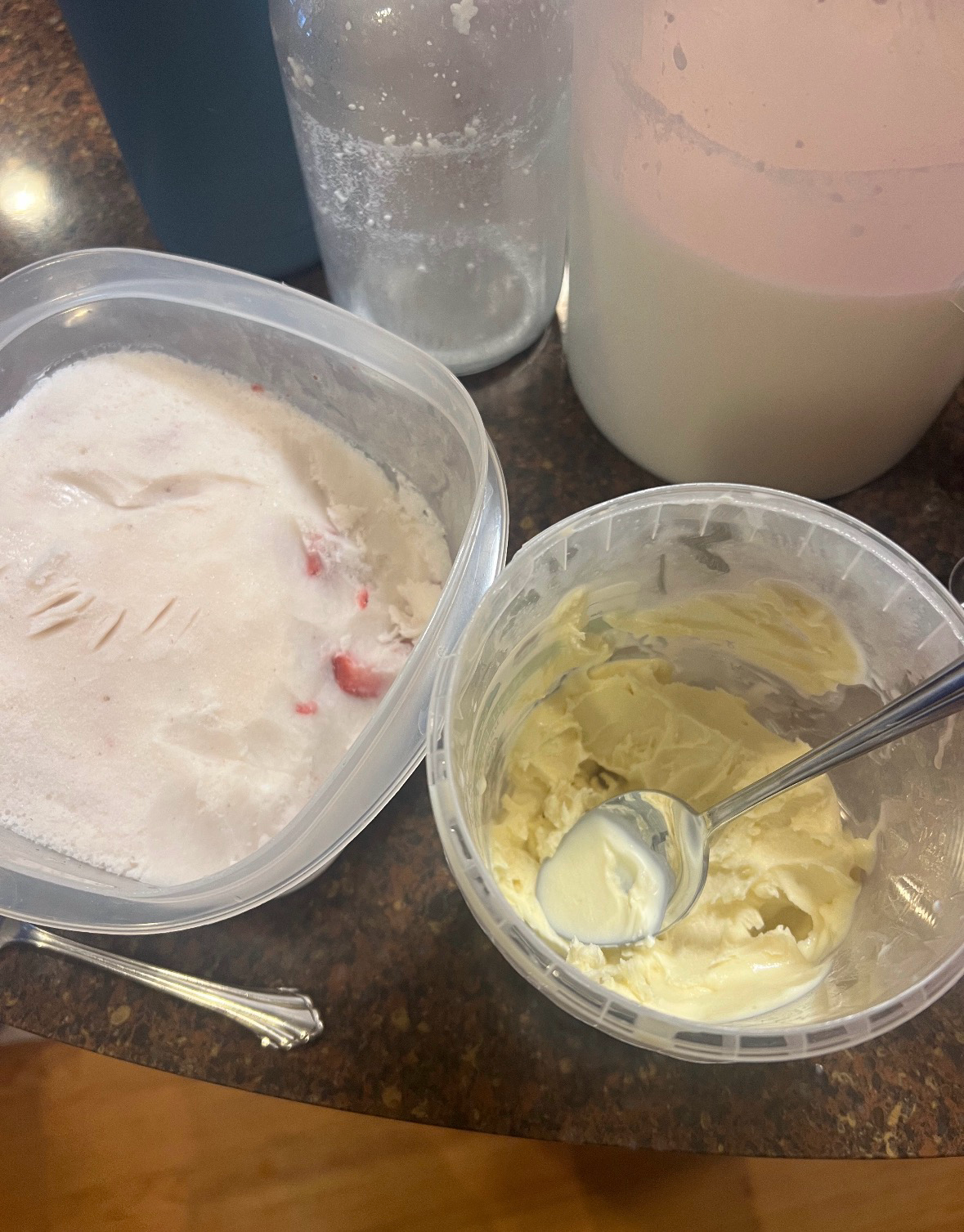 Early homemade ice cream experiments